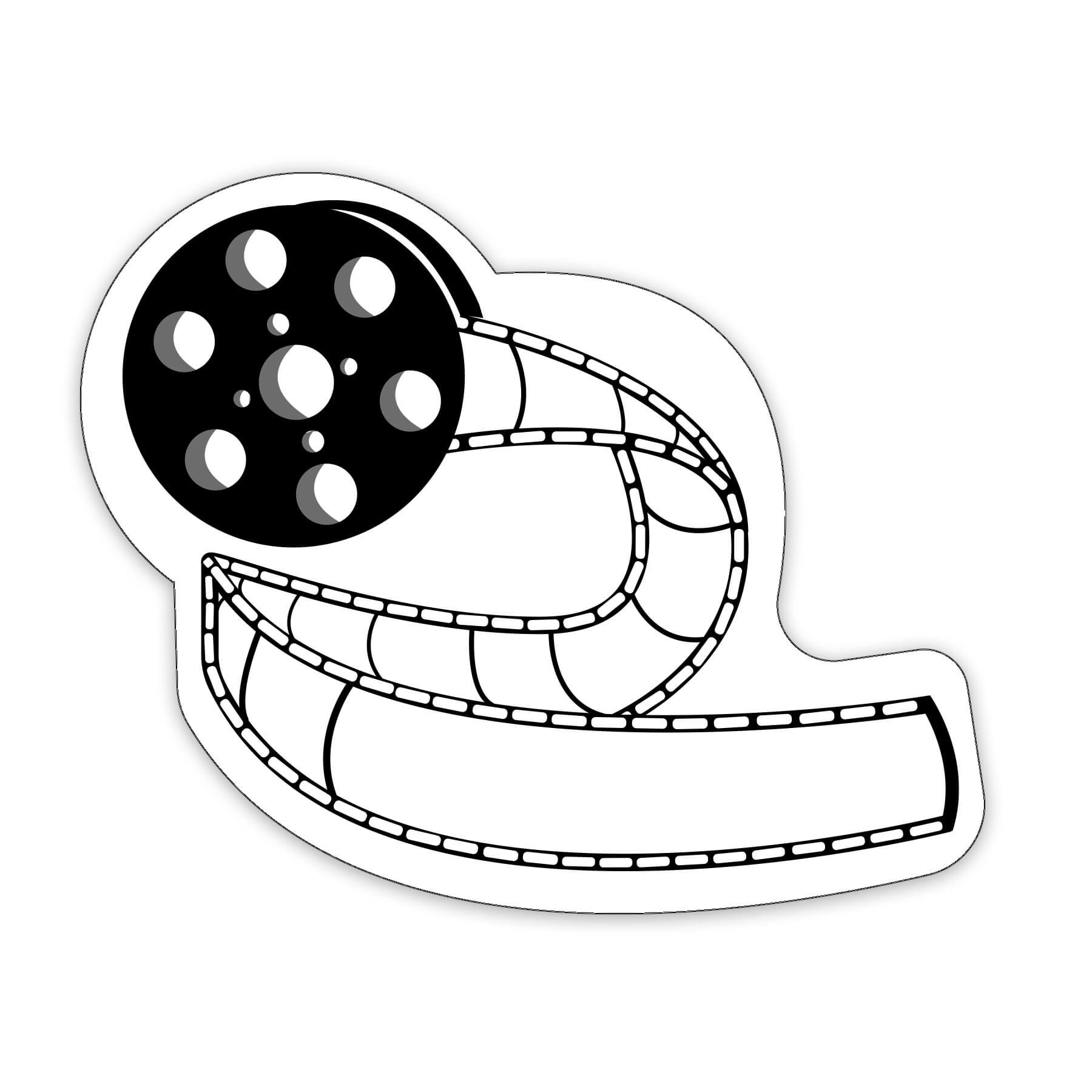 Film Reel Shaped NoteKeeper™ Magnet 20 Mil 9